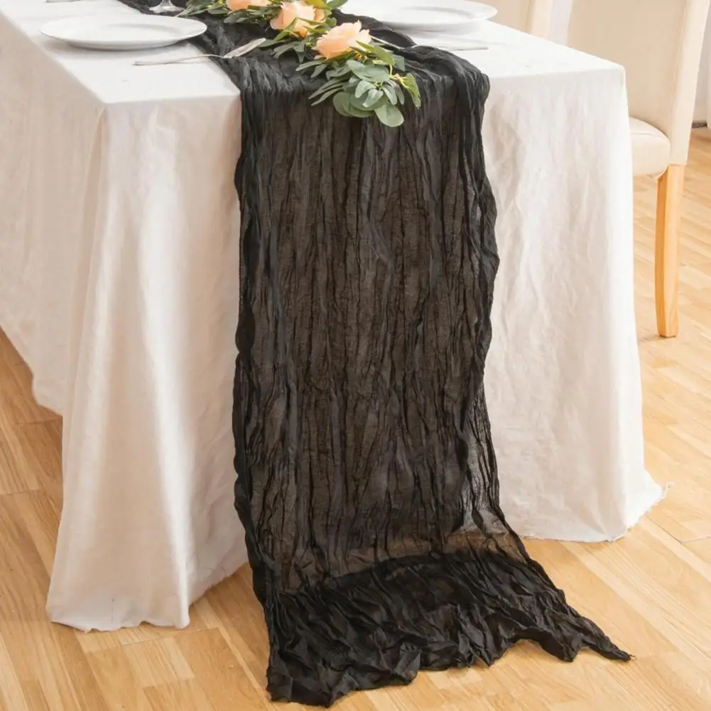 Rustic Wedding Table Decor Rustic Cheesecloth Table Runner Sheer Boho Wedding Decor Bridal Shower Centerpiece Baby Shower Gauze