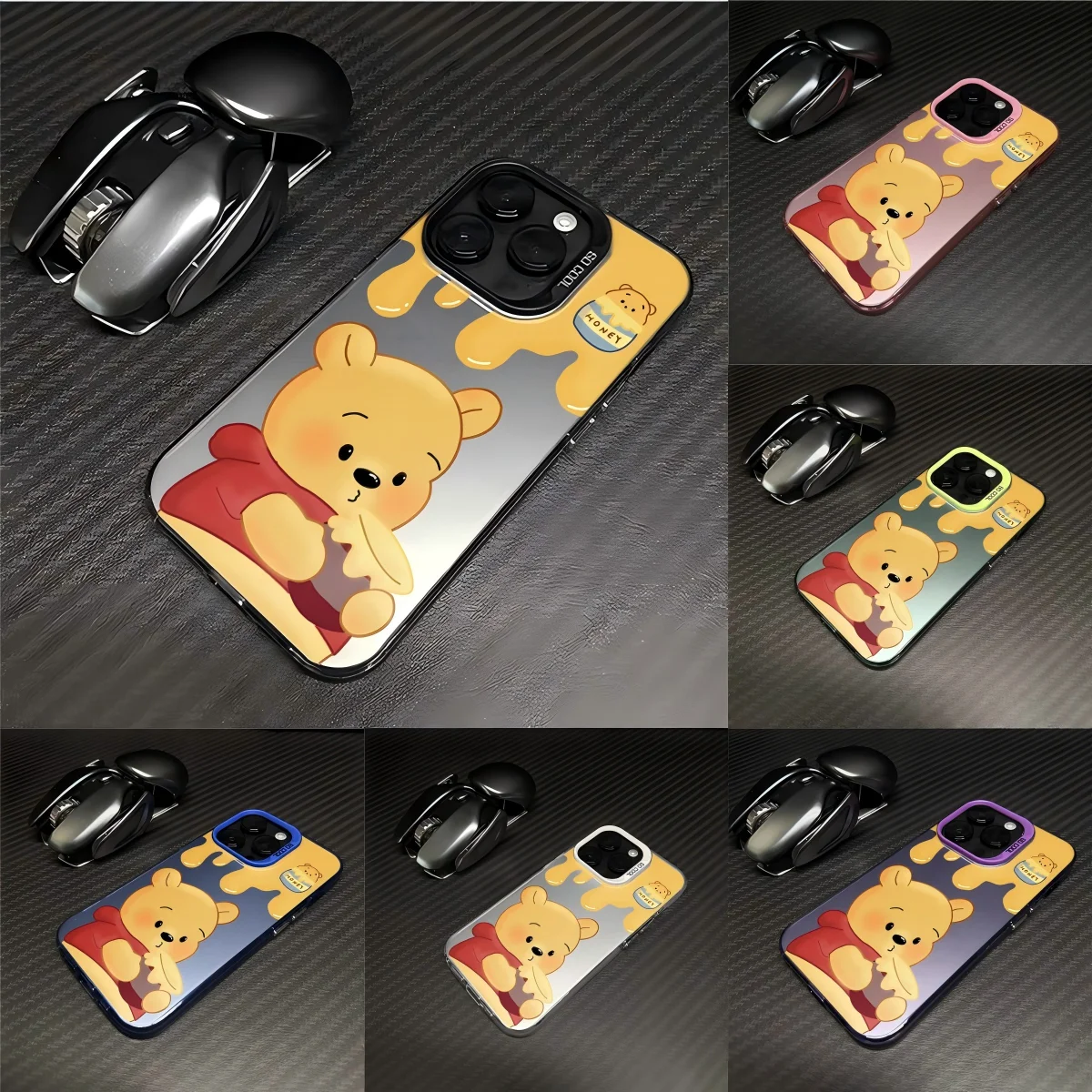 Kawaii WinnieS the PoohS Phone Case for Samsung Galaxy S26 S25 S24 S23 S22 S21 S20 Note20 FE Ultra Edge Plus 4G 5G Matte Cover