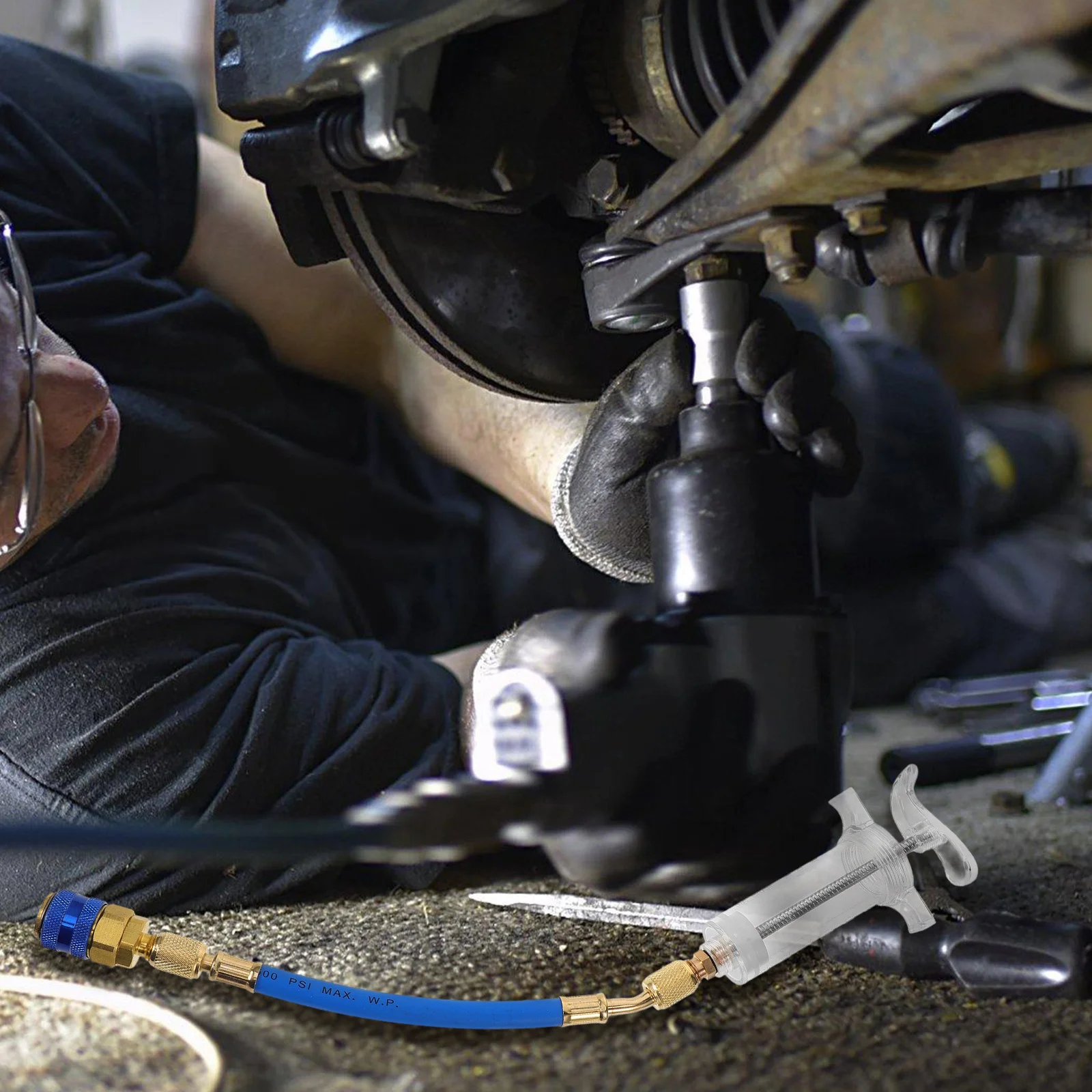 

1Set Ac Oil Injector Manual Dye Injector Refrigerant Tool Precise Refill Car Engine Maintenance Kit Refrigerant Tool