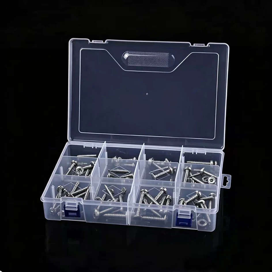 

PParts storage box, screw storage tool, multi compartment screw storage box, small parts plastic jewelry hardware storage box