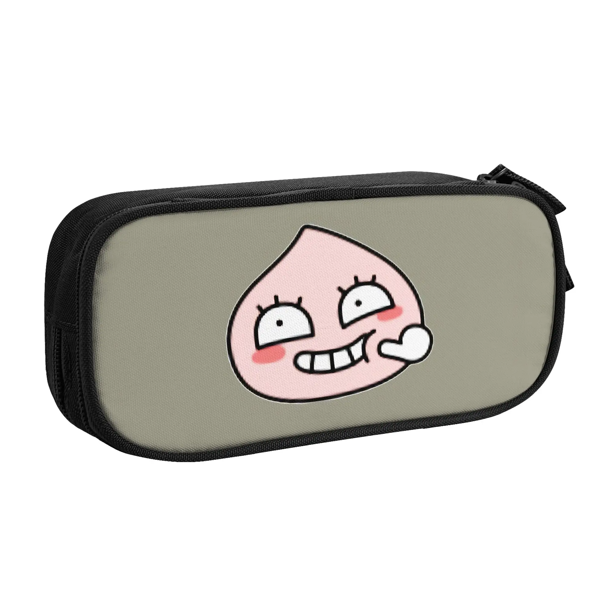 

1 piece Lightweight peach Pencil Case Girls Pen Bag K-Kakao School Pencil Pouch