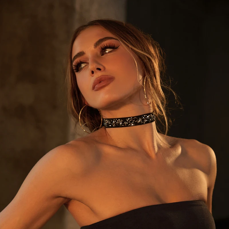 customized ZYM neck cover high elasticity hook and loop Latin dance costume accessories collar/leg ring NL03