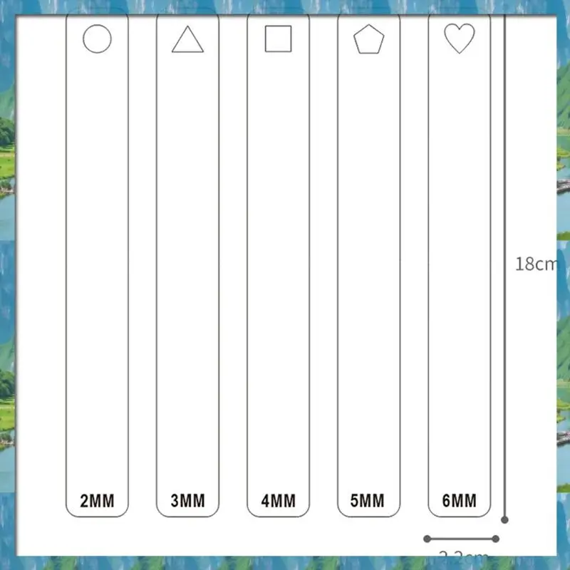 

The New 10 Piece Clay Ruler Transparent Roller Guide Rail DIY Earrings Jewelry Making Tool