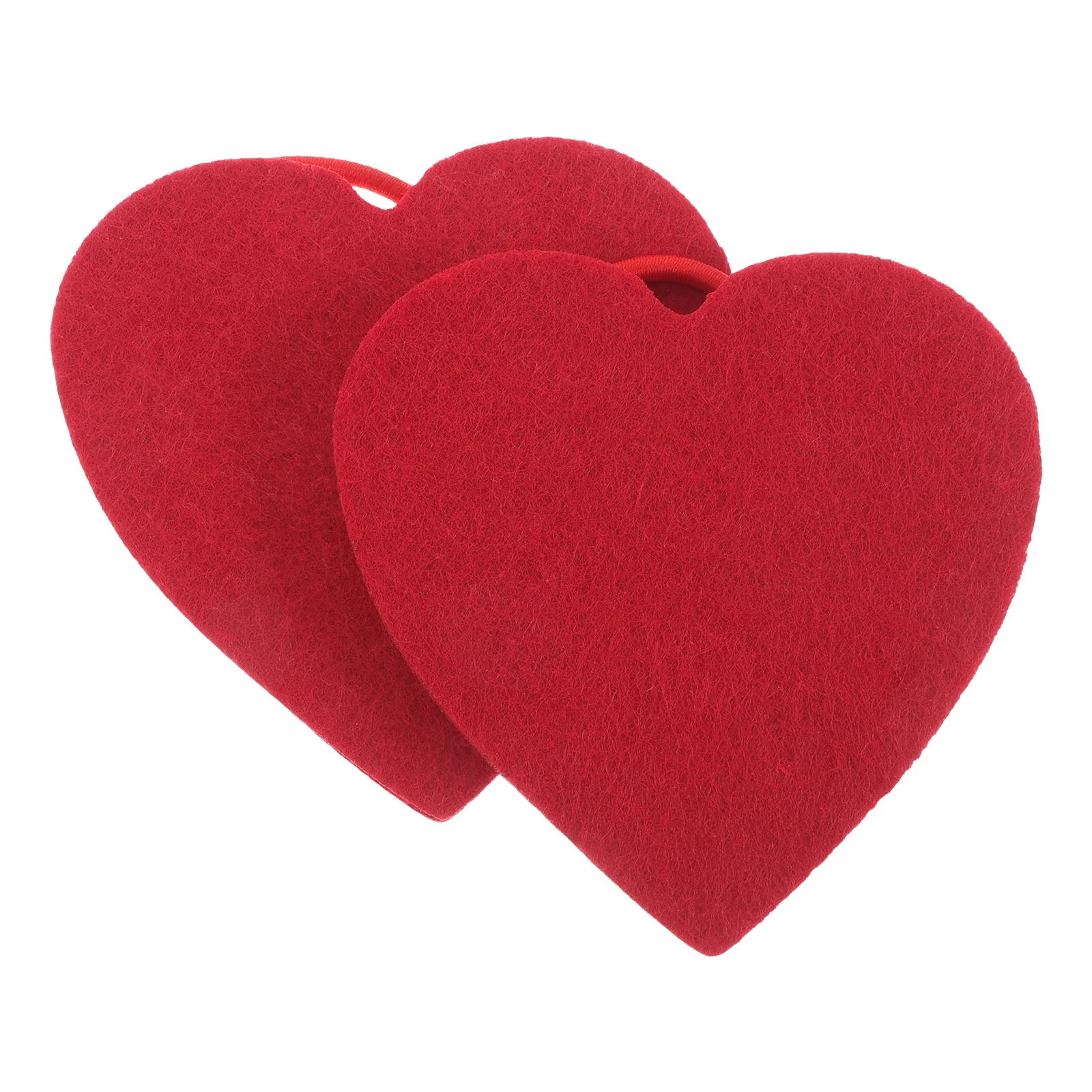 2 ชิ้น DIY Heart เด็กอุปกรณ์เสริม Felt Kit สีสันสดใสสร้อยข้อมือทําง่าย