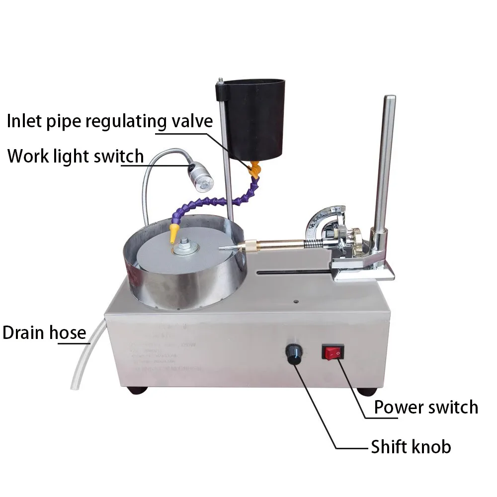 Polishing Machine, Jewelry Jade Agate Jadeite Carving and Polishing Machine, Glass Flat Grinding Faceted Stamps