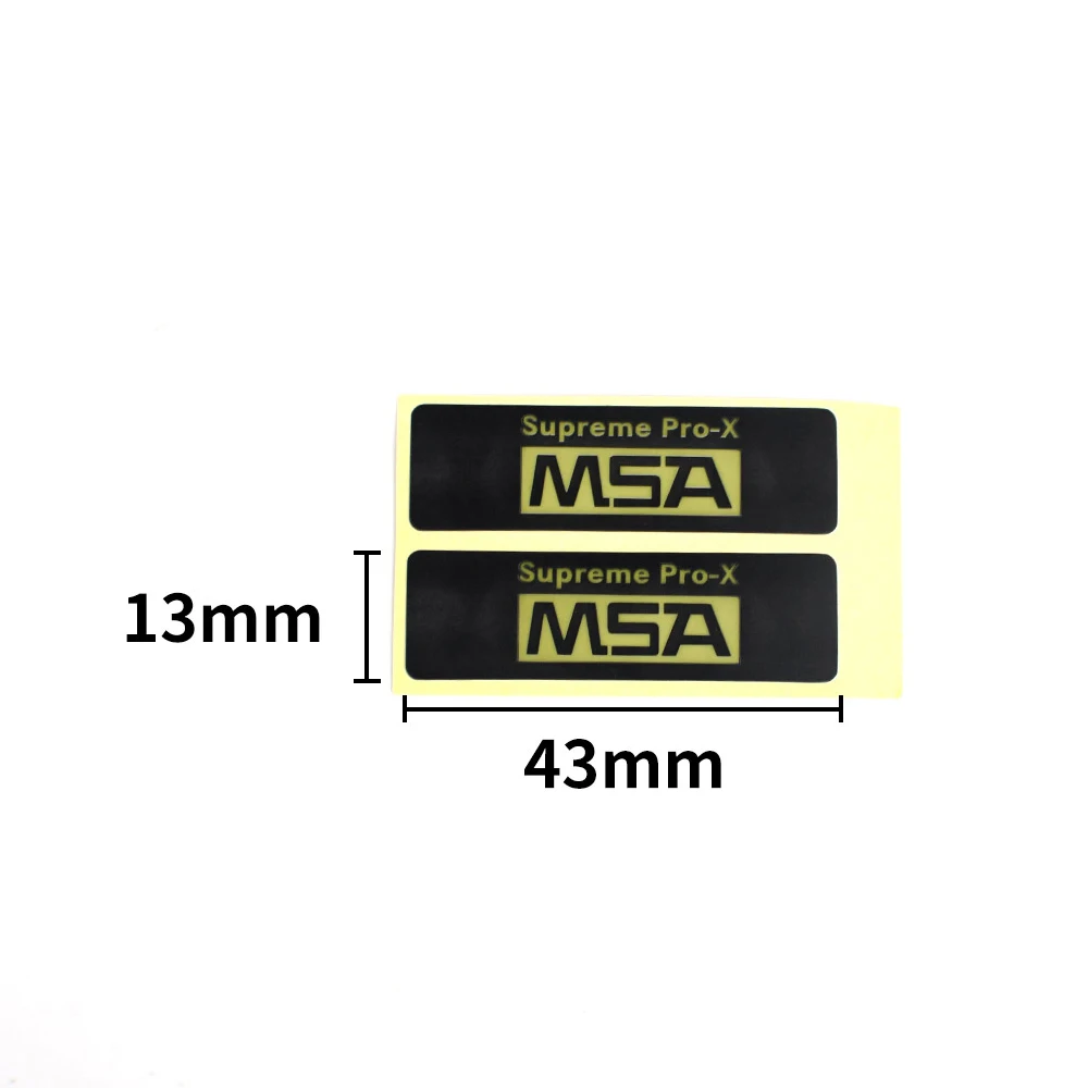 5sets/Pack MSA Sticker 43*13mm for Sordin Tactical Headphone Airsoft Outdoor Hunting Headset MAS Stickers Earphone Accessories