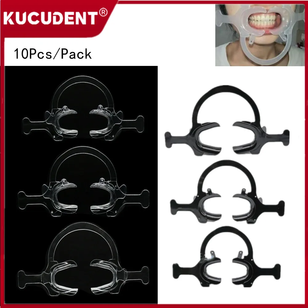 10Pcs/Set C Shape Dental Cheek Retractor Orthodontic Mouth Opener Lateral Open Dentistry Intraoral Lip Expander Tooth Whitening