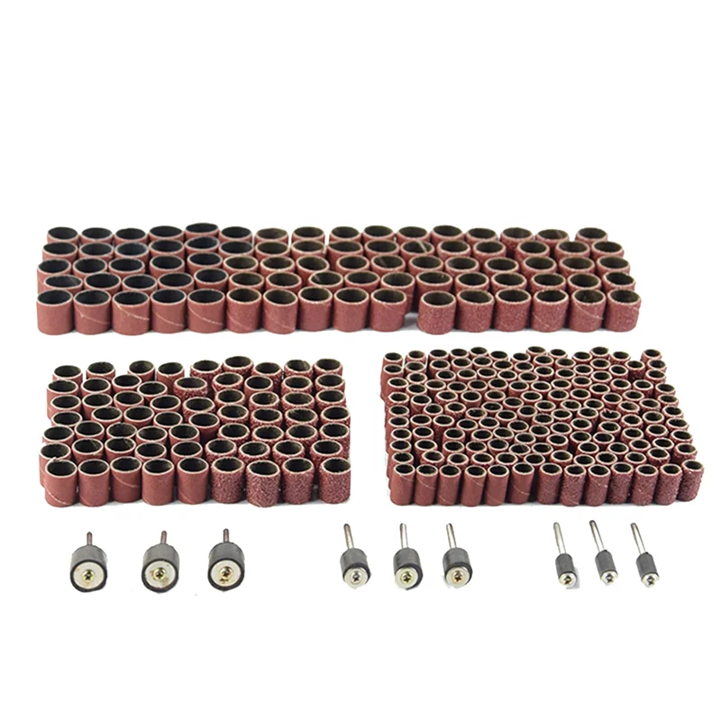 

Sanding Drum Kit Sandpaper Ring Grinding Head Sandpaper Roll Rubber Mandrel for Dremel Rotary Tools Sandpaper