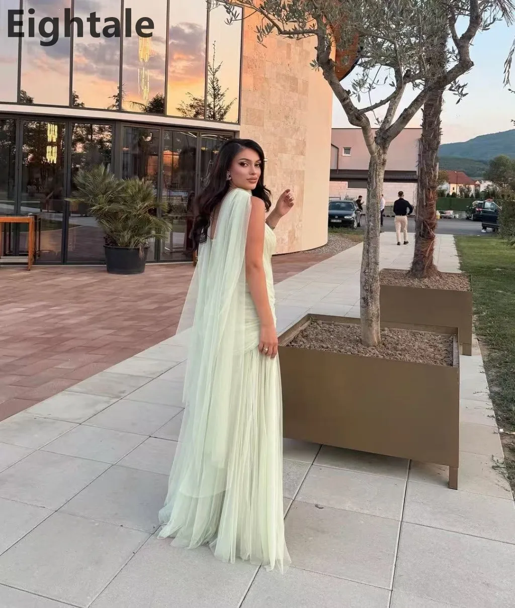 Eightale 2025, mintgroen tule galajurk zeemeermin lieverd maxi-avondjurk dames formele feestjurk op maat