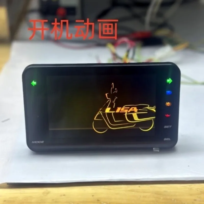 Motorcycle Multi-Function Instrument Panel, Model BX-T-23JA7-2S, Digital Display Gauge Cluster