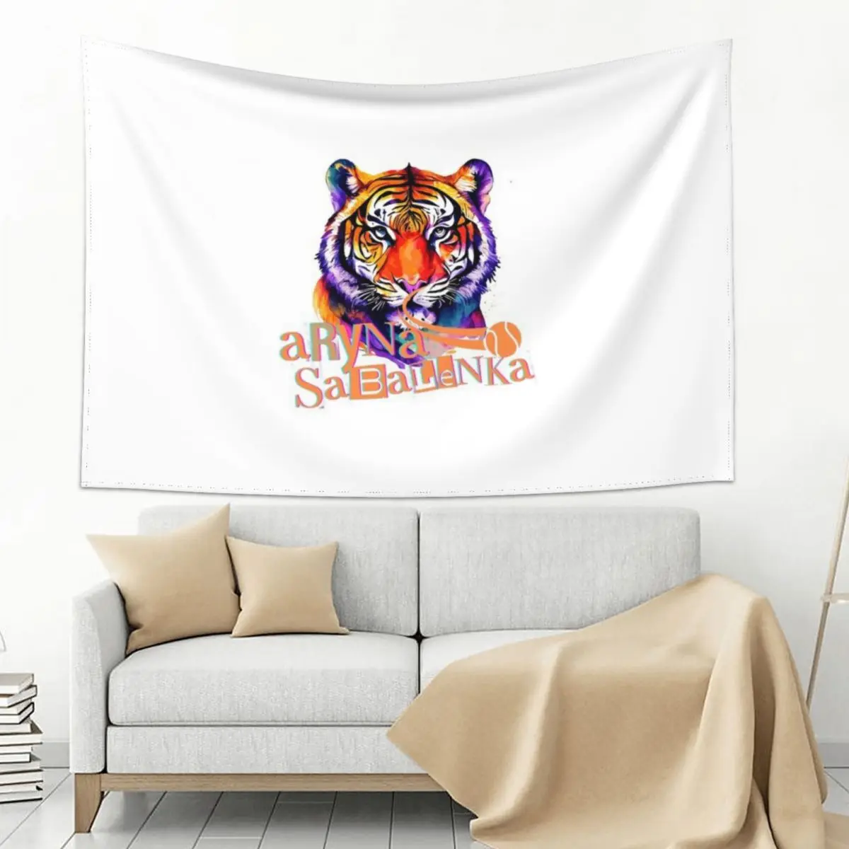 

Aryna Sabalenka TIGER Tapestry Cute Decor Funny Wall Art Tapestry