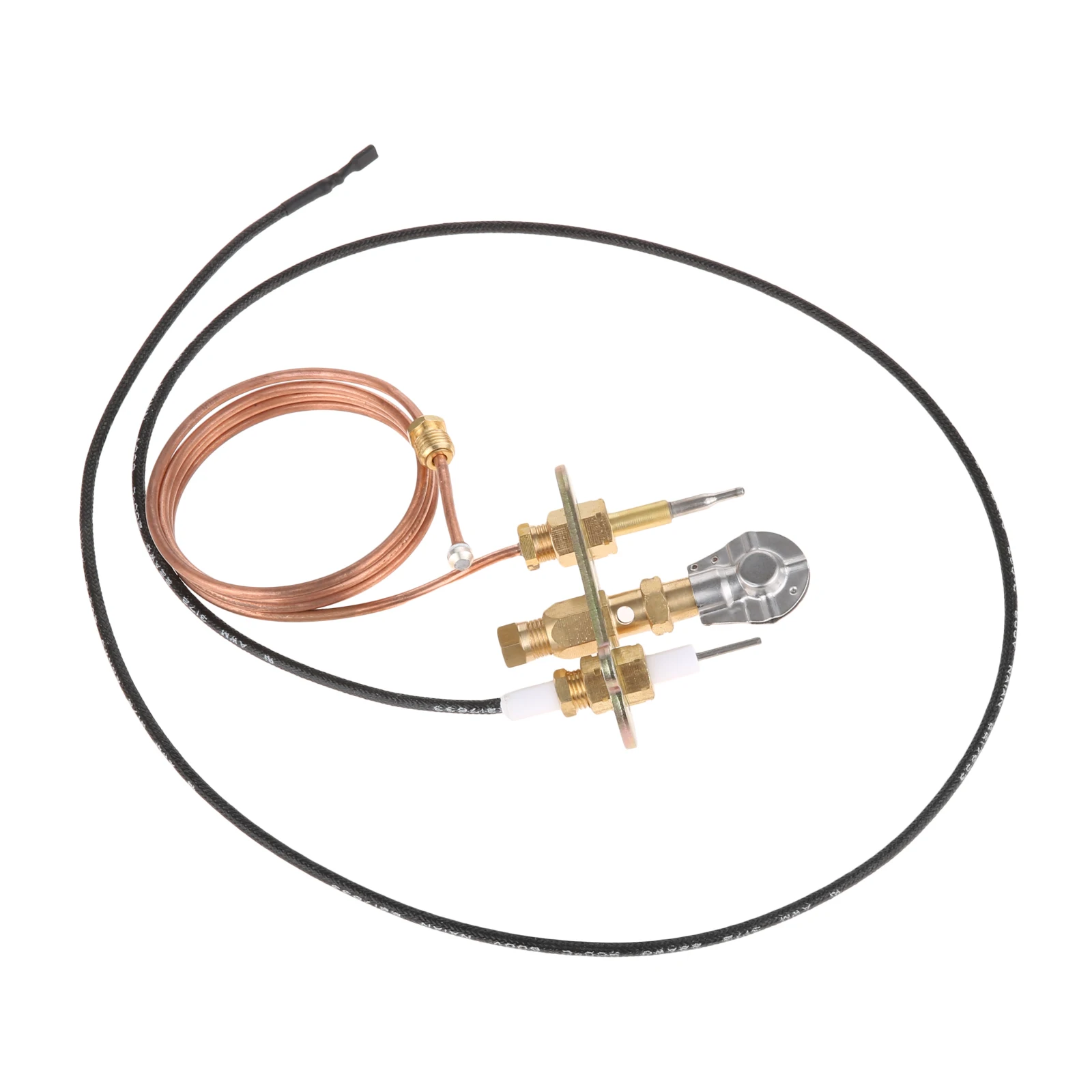 1kit Liquefied Gas M8*1 Thermocouple + Ignition 900mm Pilot Burner set for Fireplace/Thermocouple Gas Water Heater Replacement