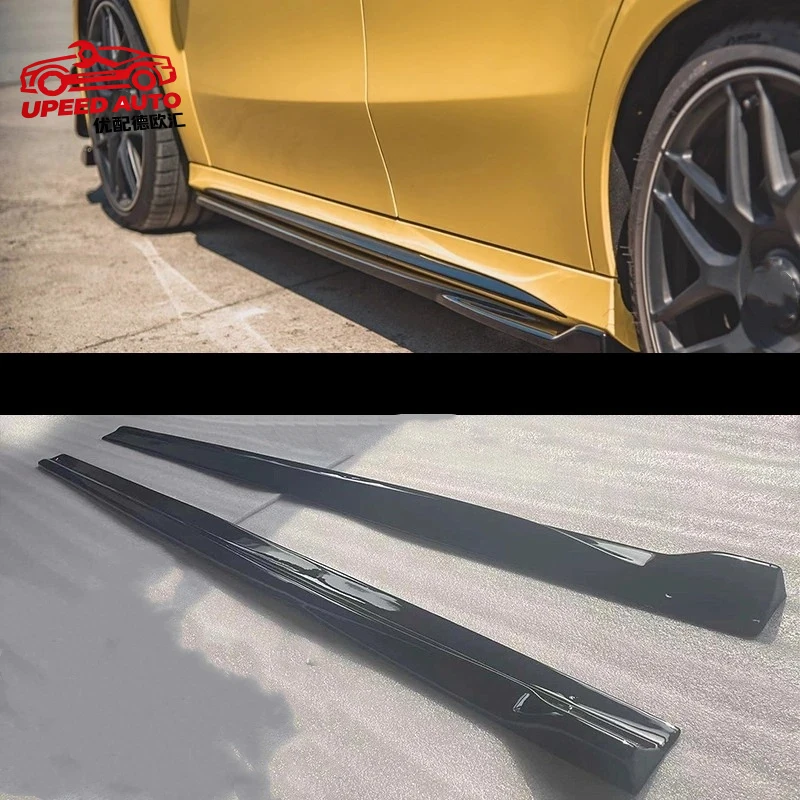 

Suitable for Gloss Black Skirts Mercedes Benz A Class 177 CLA118 Modified New Style Side Shovel Car Auto Accessories Body Kit