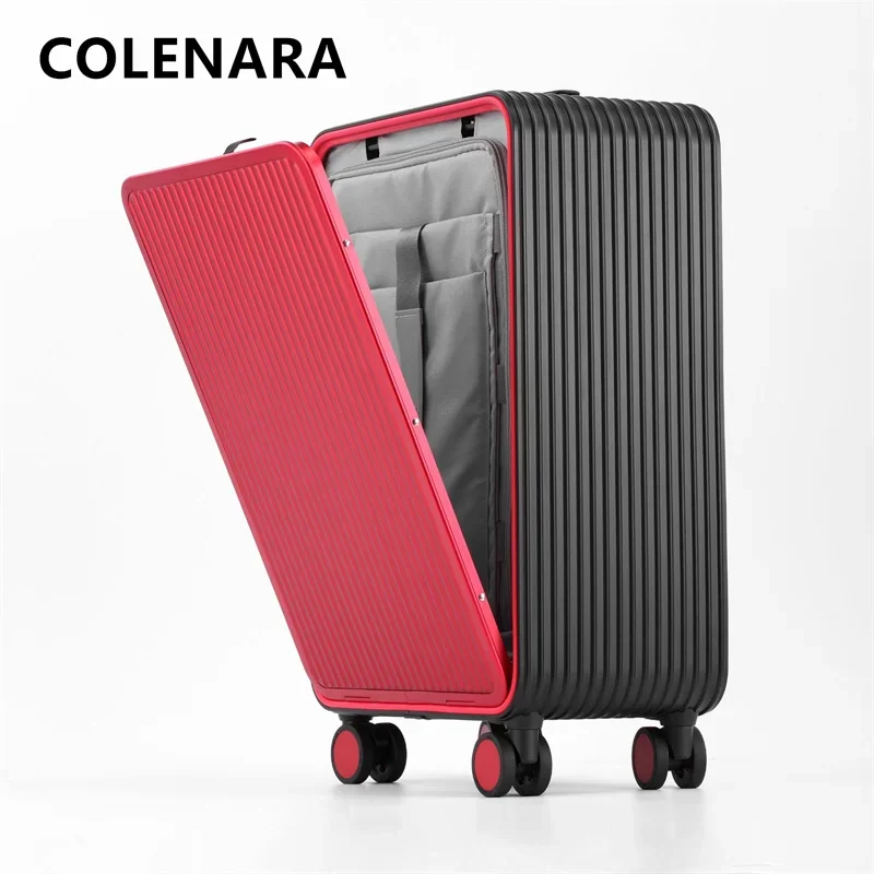 Imagem -06 - Colenara-alumínio Magnésio Liga Trolley Case Mala Masculina Rolando Bagagem Caixa Abertura Frontal Todo o Alumínio 17 20 24