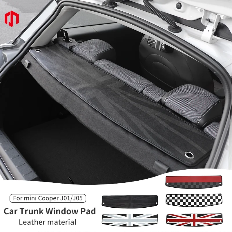 

Car Interior Trunk Window Pad For Mini Cooper E/SE J01 J05 PU Leather Rear Window Protector Cushion Decoration Accessories