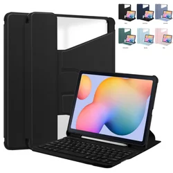 Case For Samsung Galaxy Tab S6 Lite P620 P610 10.4 S9 S9FE A9 S9 Plus S8 S9 Ultra A8 10.5 inch 360° Rotating Cover with Keyboard