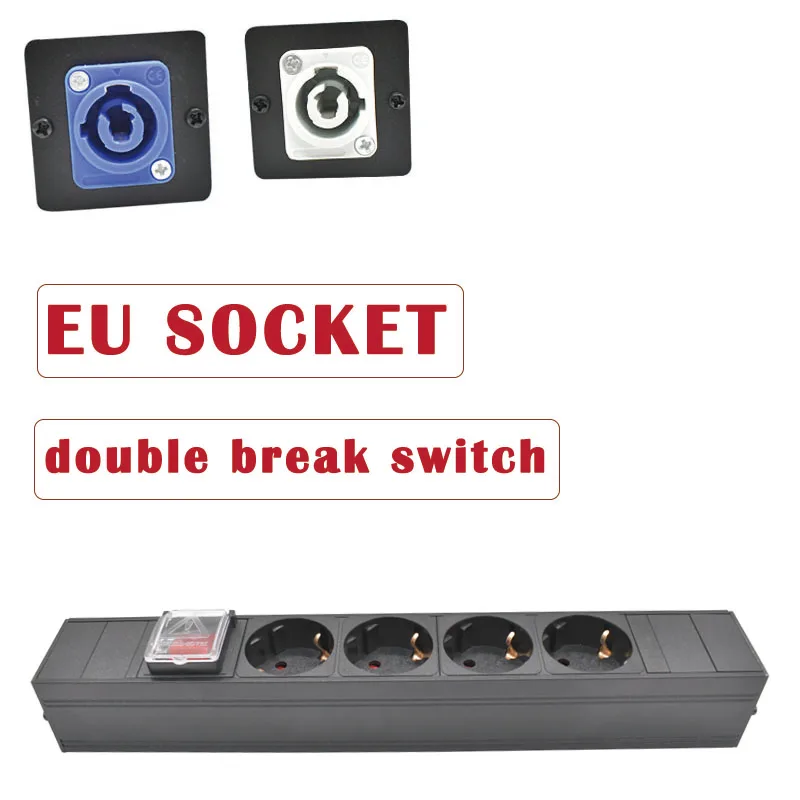 

Розетка европейского стандарта PDU удлинитель сетевой шкаф стойка Schuko Link коробка усилитель мощности аудио 3P авиационная вилка разъем сценического освещения