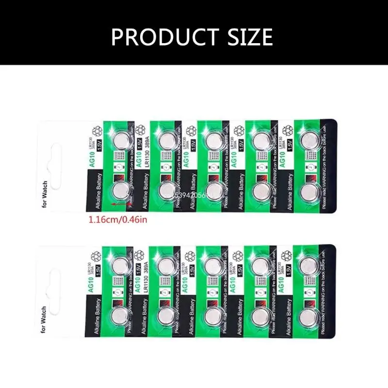 AG10 1.5V Alkaline Button Batteries Button Coin Cell Batteries For Small Devices Dropship