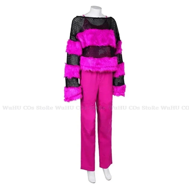 يعني كوس بنات كادي هيرون تأثيري حلي ريجينا جورج الخيال المرأة قميص تنورة الوردي ملصقات هالوين كرنفال البدلة؛ k6;8'،