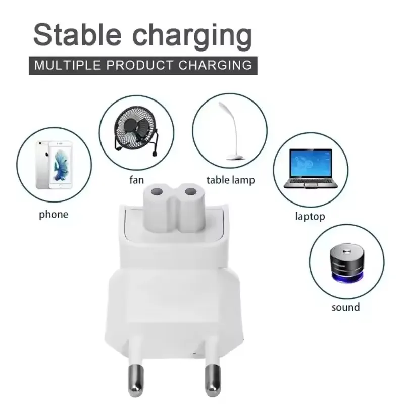 Interchangeable Adapter Tips World Travel Plug Set EU US UK AU Plug for Apple MacBook Pro/ Air Charger Universal Travel Adapter