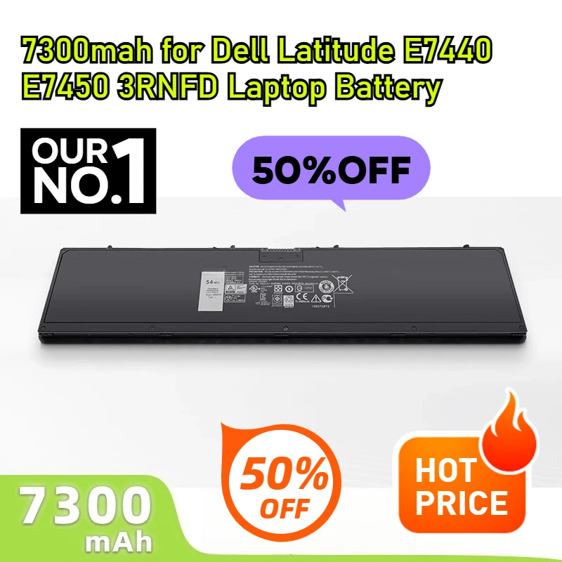 

7300mah for Dell Latitude E7440 E7450 3RNFD Laptop Battery