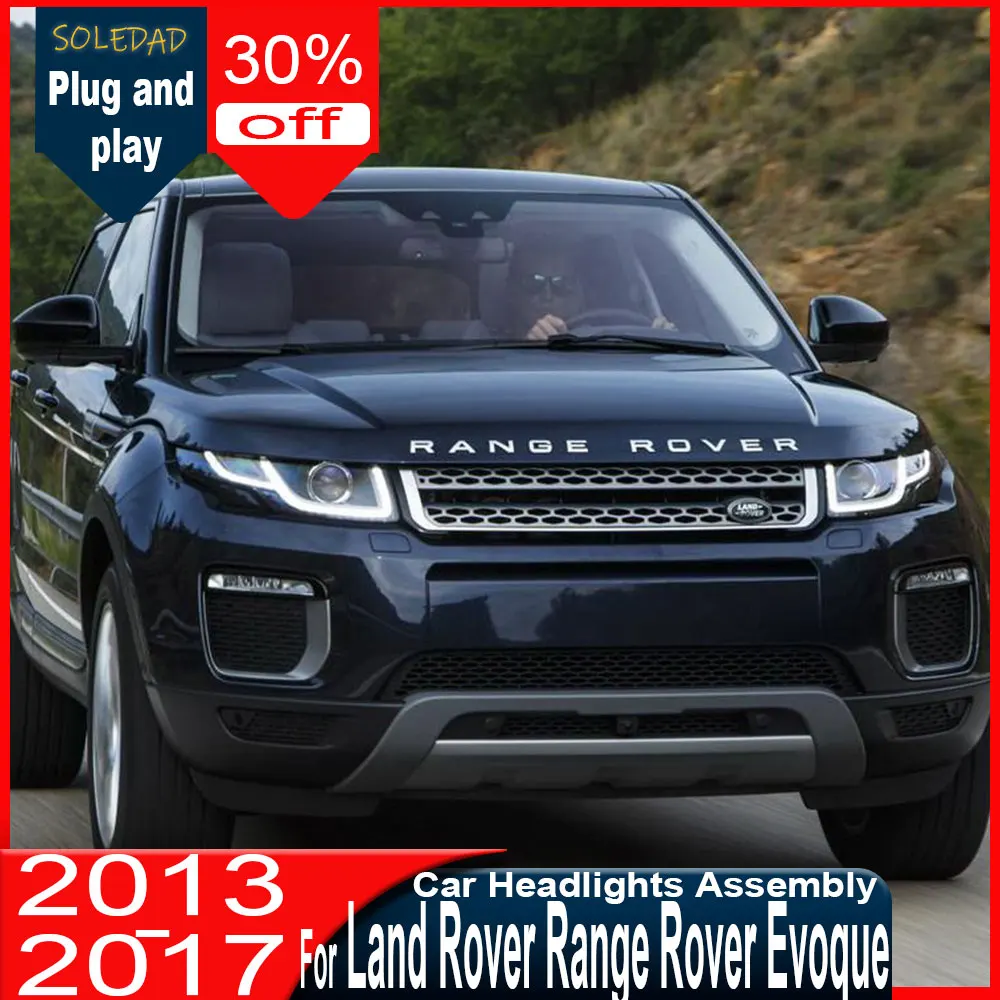 

Car LED Front Lights For Land Rover Range Rover Evoque Led Headlights L538 2012-2018 Upgrade Led DRL Lights Assembly Accessories