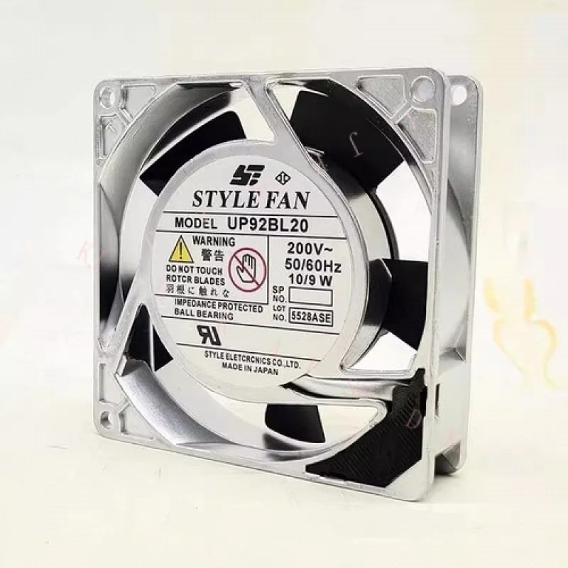 

N FOR STYLE FAN UP92BL20 200V 10/9W 9225 Metal Frame Cooling Fan