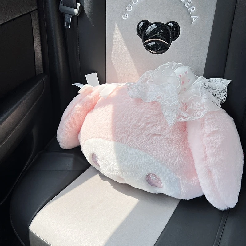 Lovely Strawberry My Melody Back Cushion Comfortable Headrest Seat Belt Cover For Car Seat Sofa Bed Throw Pillow Home Decor