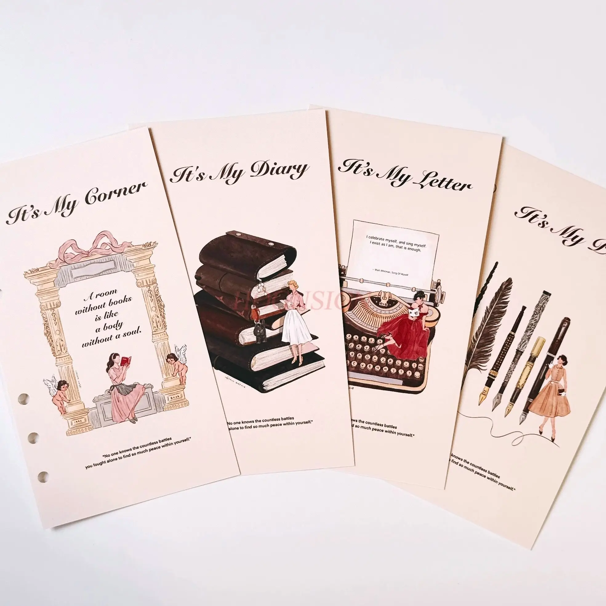 

4 шт., винтажные канцелярские принадлежности, разделитель для палатки, двусторонняя матовая пленка