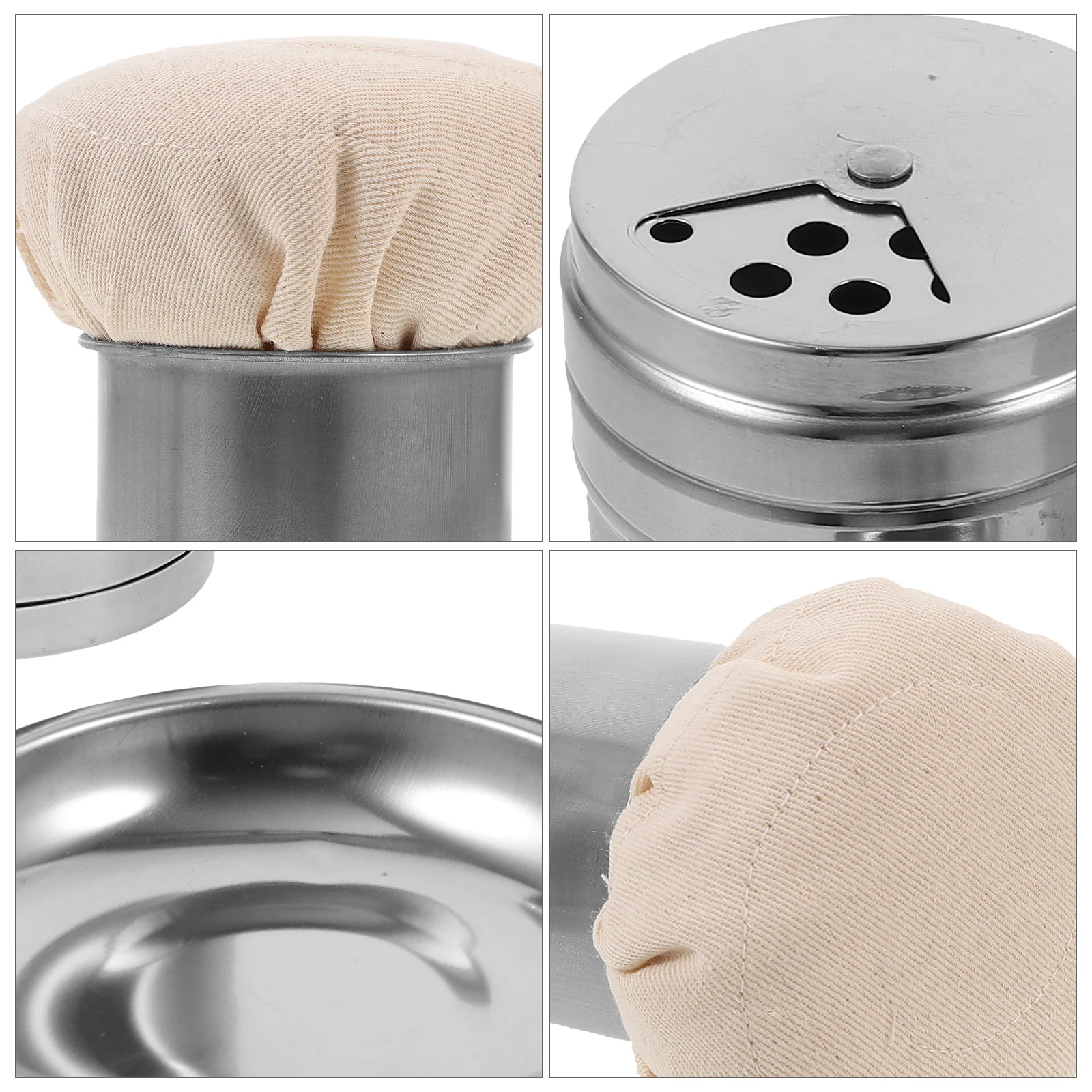 

1Set Oil Brush Seasoning Jar Set Stainless Steel Pancake Cooking Tool Practical Convenient Household Oil Wiper