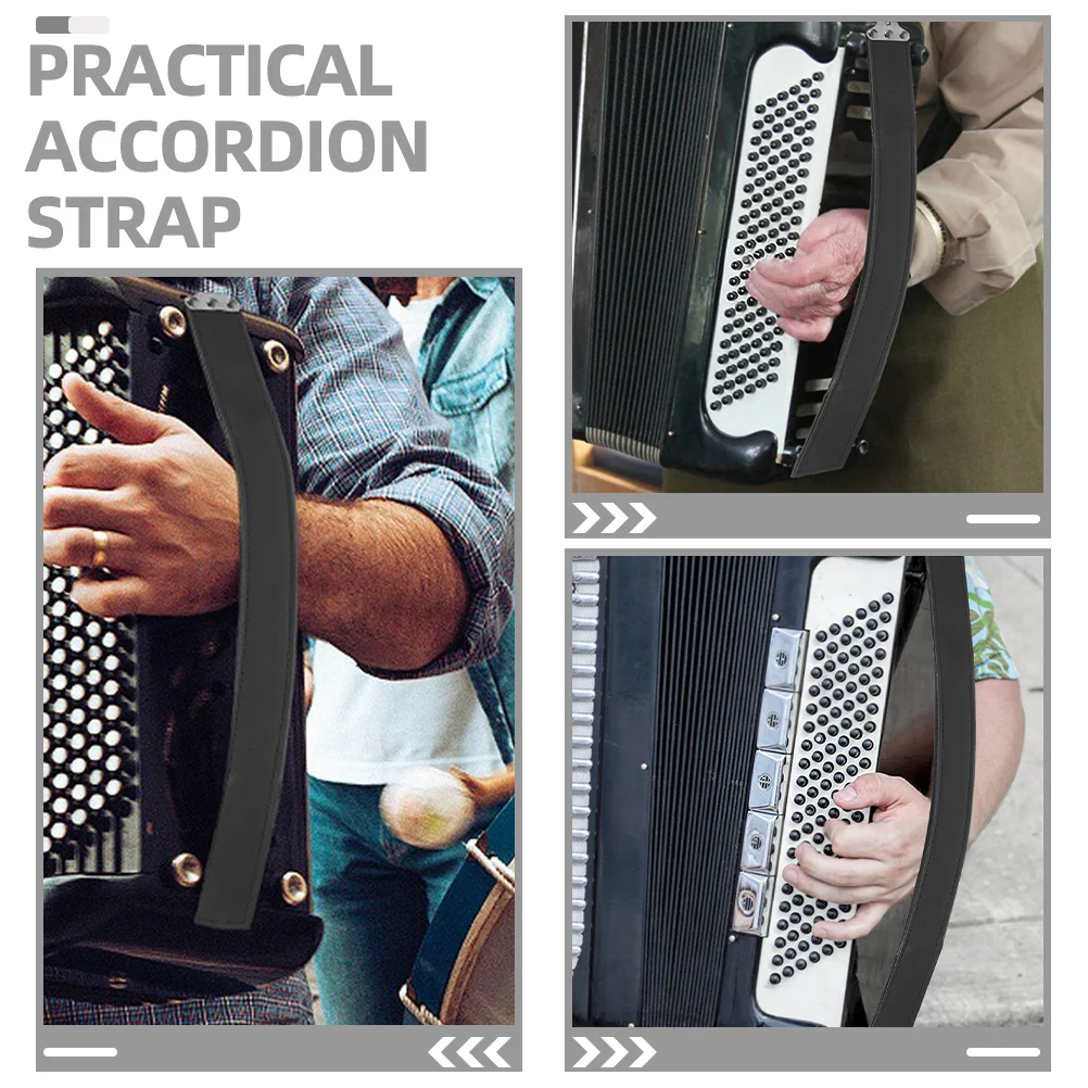 Black Accordion Bass Strap 80 96 Bass Hand Belts Replacement Comfortable Essential Accessory Lightweight