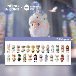 Finding Unicorn FARMER BOB Social Animal Series Blind BoxMystery Box Cute Action Anime Figure Kawaii Model Designer Doll Toys