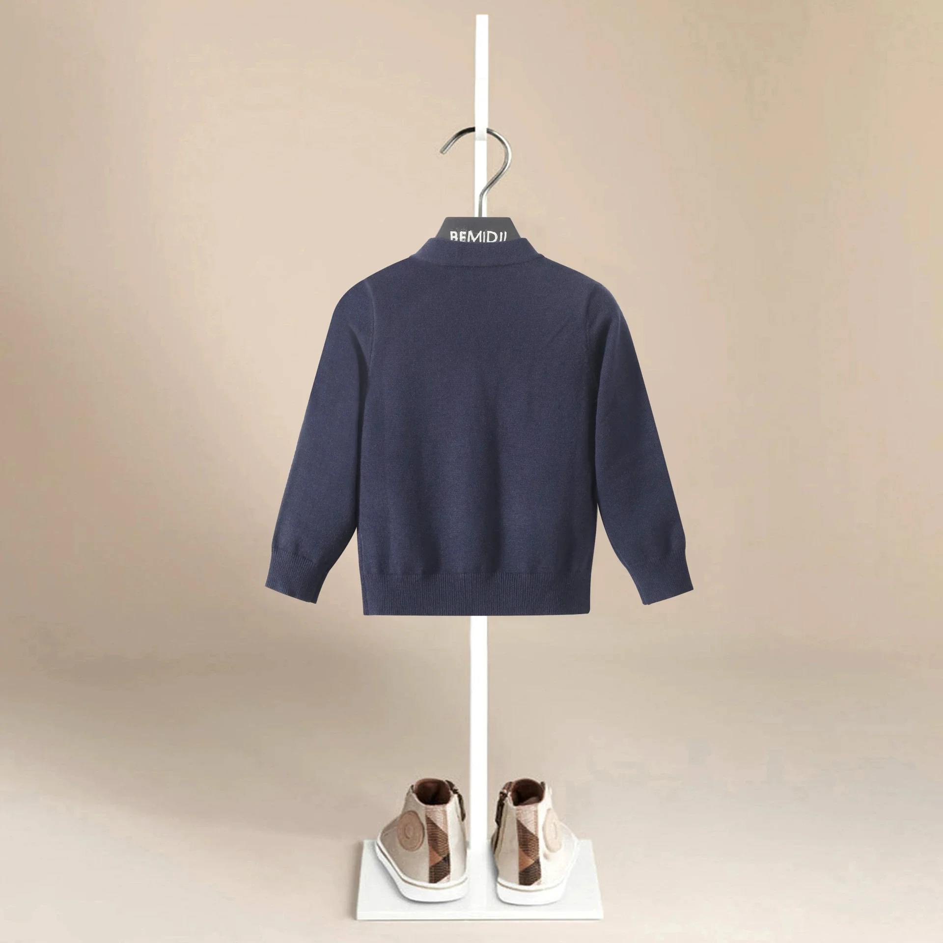 Autumn Baby Boys Sweater Toddler Boys V-Neck Jumper Knitwear Long-Sleeve Cotton Cardigans Children Clothes Kids Sweater Coat