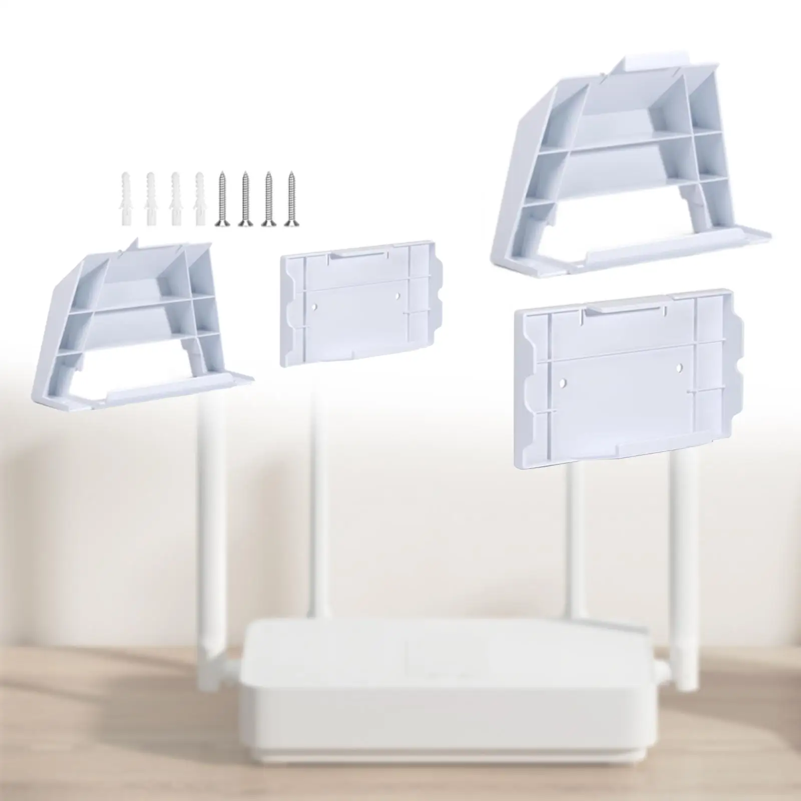 WiFi Router Bracket Router Holder Mounting Base Router Rack Floating Shelf Sturdy Firm Installation Bracket Fixed Base Support