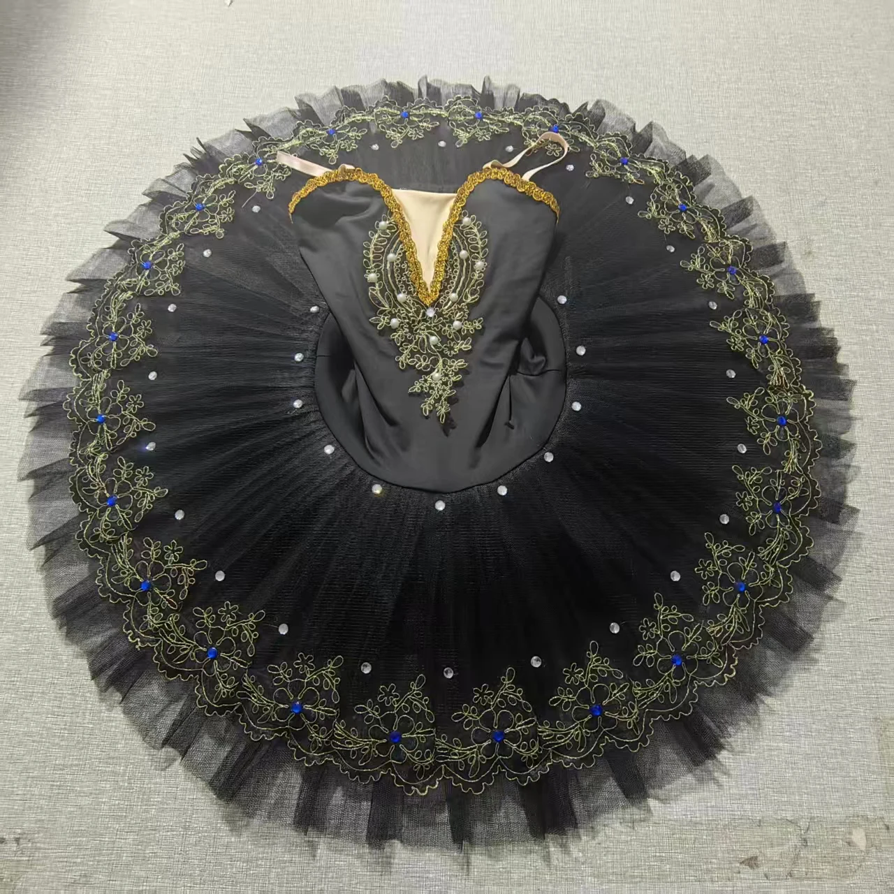 Professional Ballet Tutus For Girls Child Swan Lake Ballet Dress Dance Clothes Pancake Ballerina Figure Skating Dress