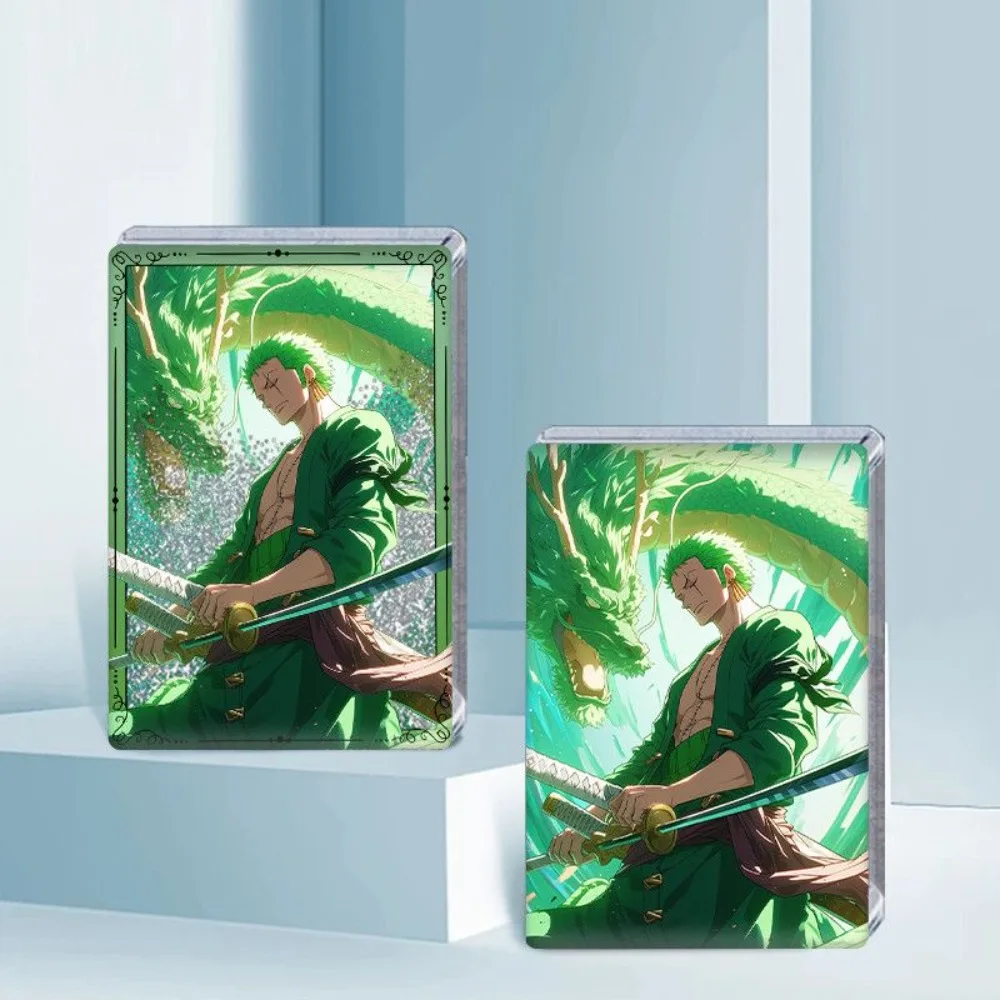 قطعة واحدة زورو تدفق الرمال جونغ الاكريليك حامل أنيمي تحصيل لعبة الشكل اللعب