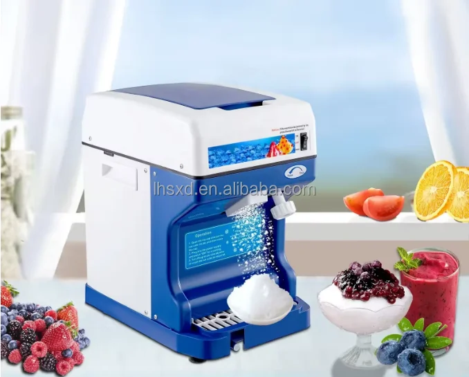 

High Quality Portable Commercial Automatic Electric Ice Shaving Machine min Ice Shaver Hot Sale Ice Cube Crusher