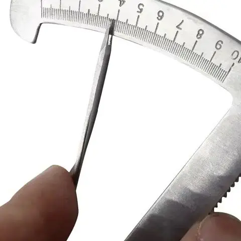 

1PCS Stainless Steel Measuring 0-10mm Dentistry Surgical Instruments Tools Dental Orthodontic Caliper Ruler For Wax Crown Gauge