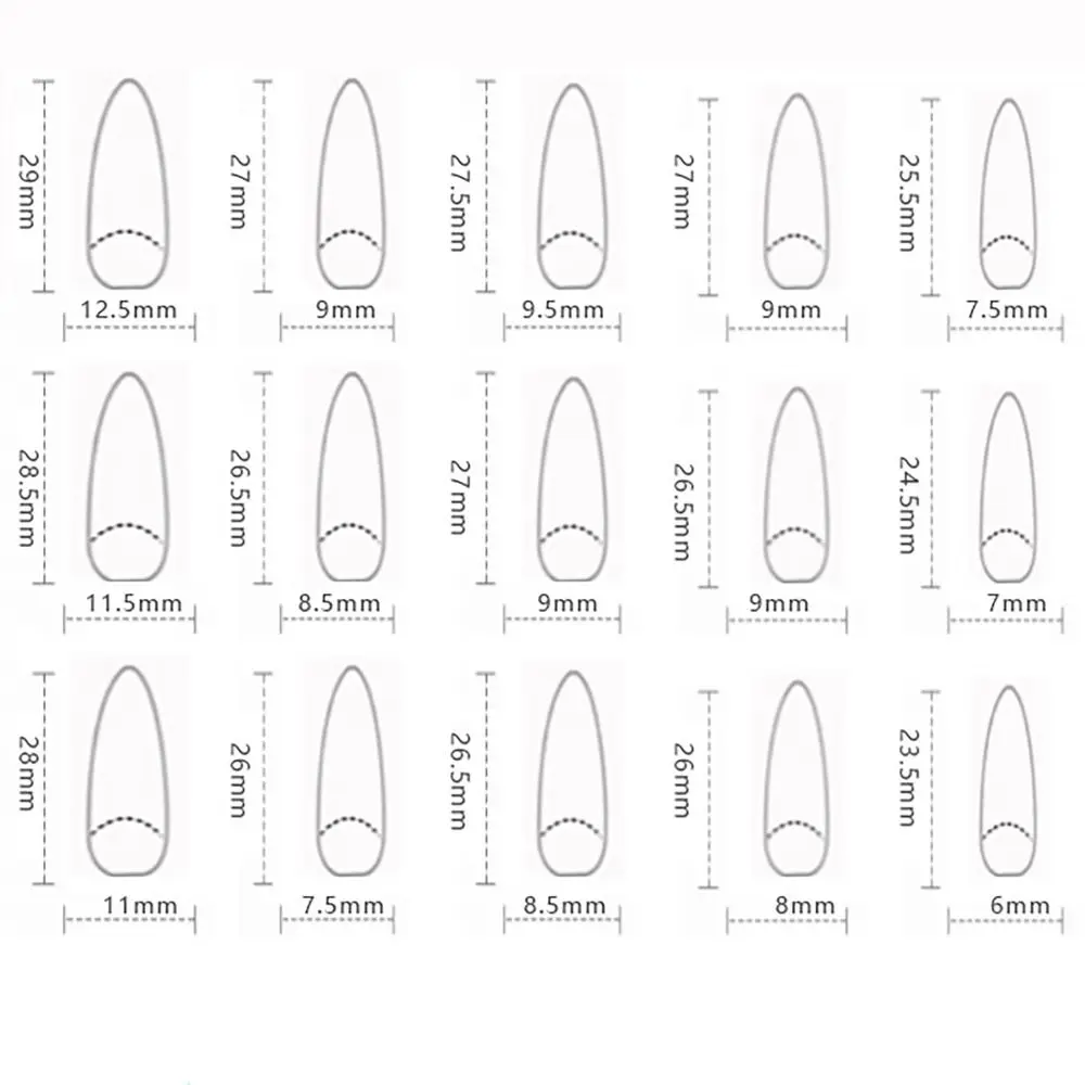 24/30 قطعة عين القط التدرج أظافر صناعية زهرة الحب مع هلام ملصقات وهمية مسمار قوس قزح طمس غطاء كامل اضغط على الأظافر