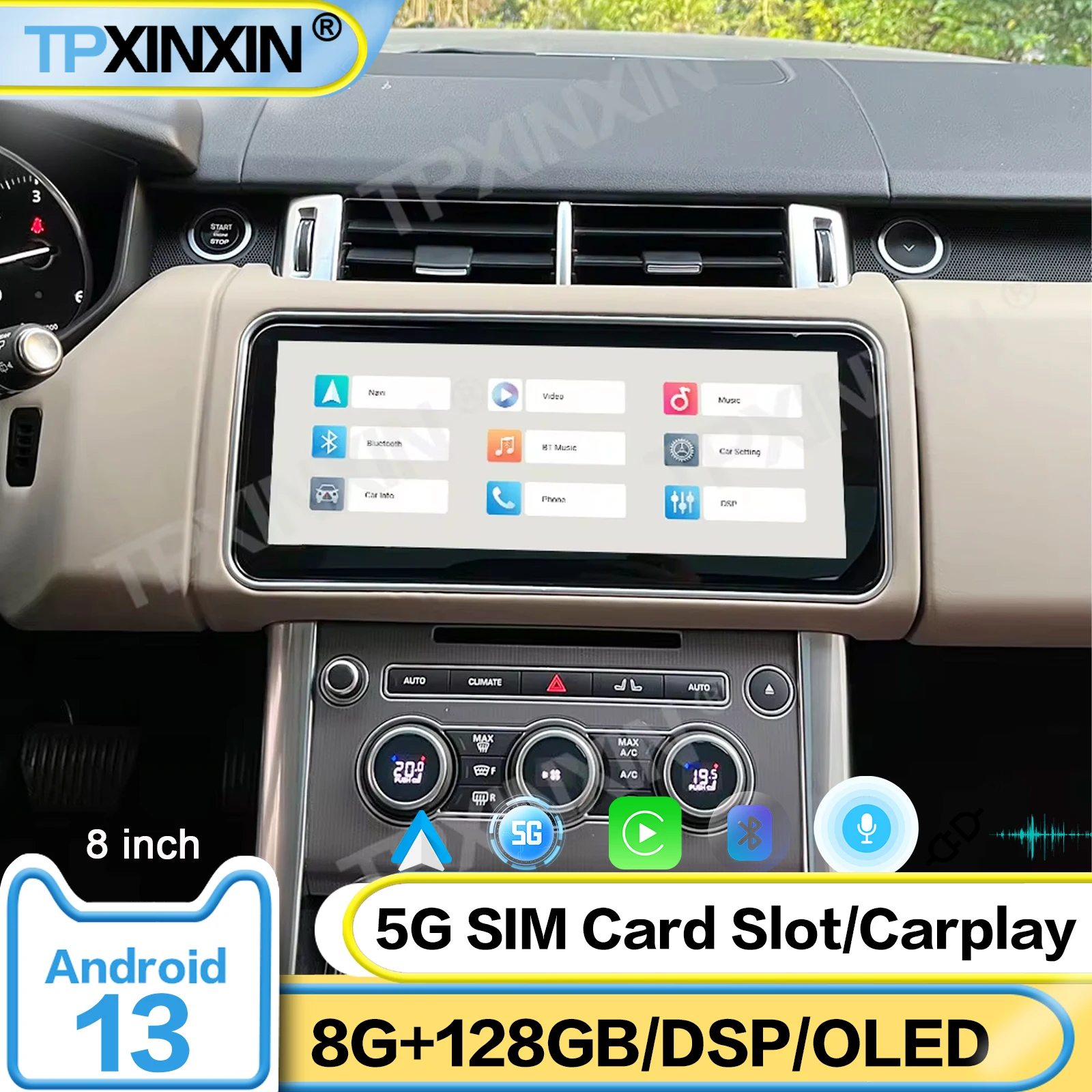 For Range Rover Executive 2014-2017 Android Car Radio Multimedia Video Player Wifi 4g Autoradio Stereo GPS Navigation Head Unit