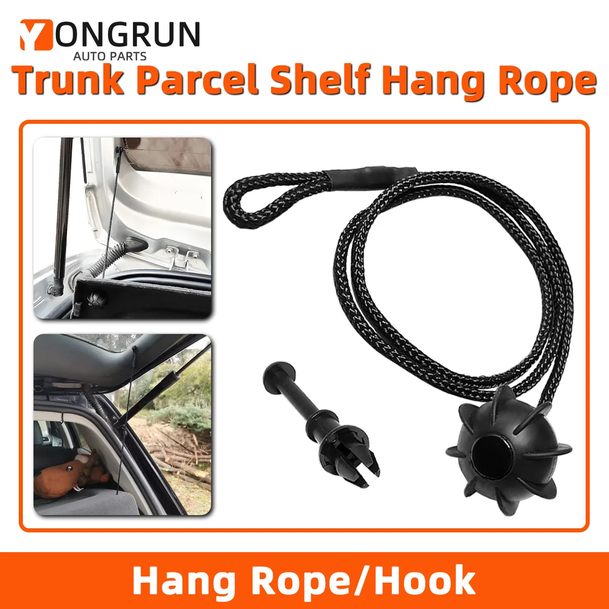 YONGRUN Car Trunk Partition Suspension Rope Is Suitable For VW Golf MK6 MK5 GTI R20 For Audi A3 8P8V 2003-2020 Q2 Q3 F3 Q5 8R