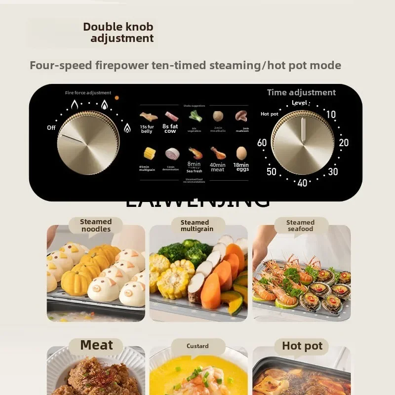 MJY Multifunctional Household Electric Cooker Large Capacity Multi-layer Steamer Cooking Integrated Pot