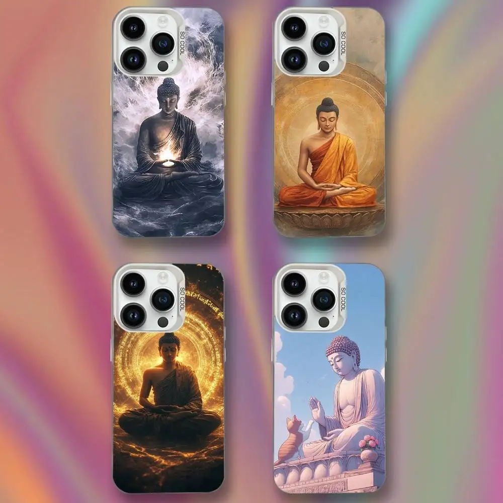 

The Lord Buddhas Phone Case For iPhone 16,15,14,13,12,11,Mini,Pro,SE,XS,MAX White Matte Shockproof Cover