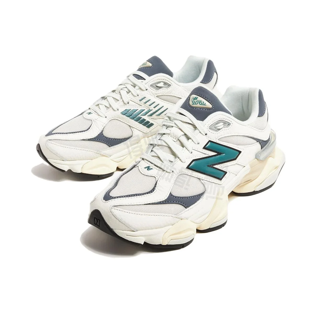 

New Balance NB 9060, дышащие повседневные кроссовки с низким верхом для мужчин и женщин, белые.