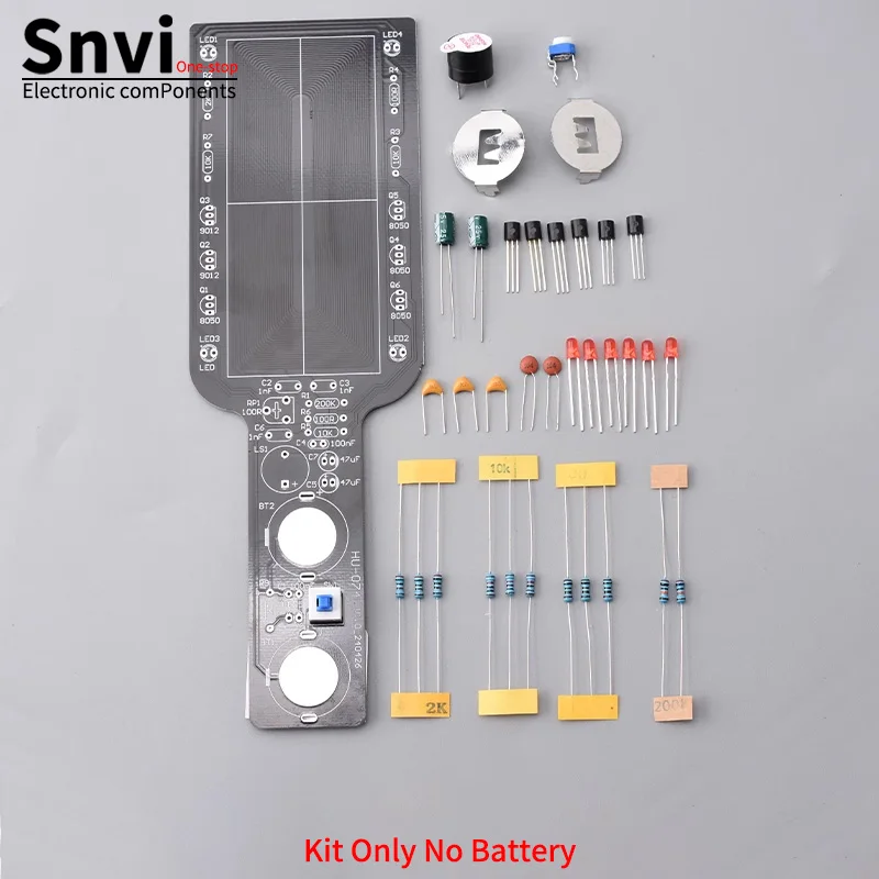 DIY Metal Detector Electronic Kit - Handheld Metal Detector Circuit Board, Electronic Component Soldering Practice Kit