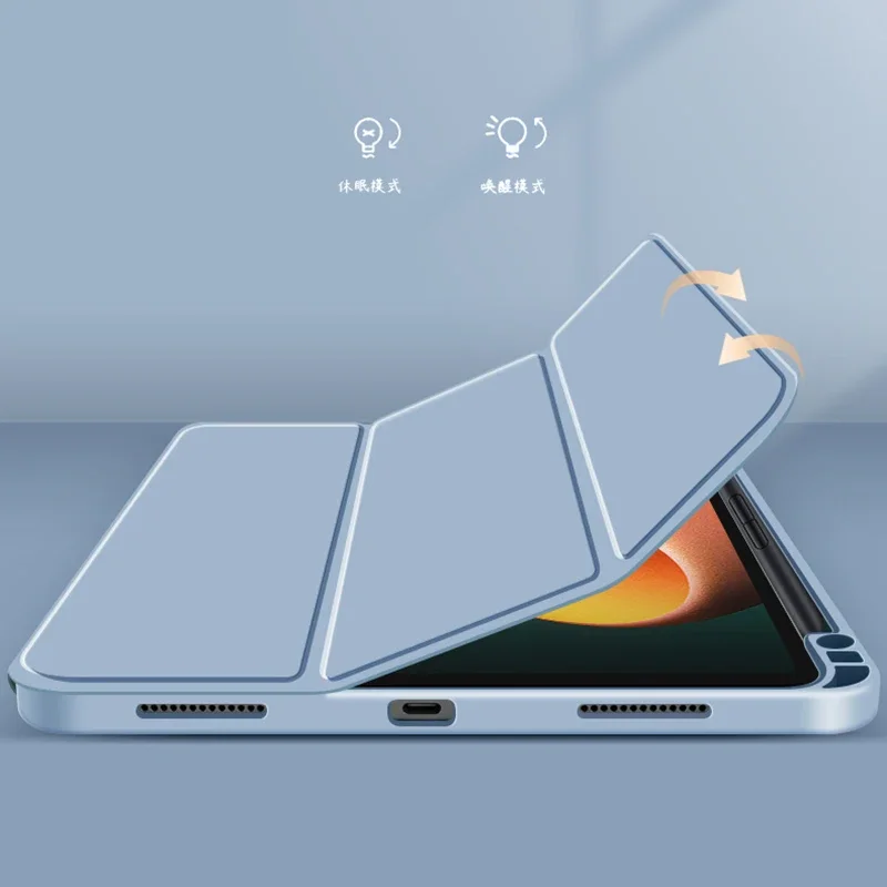For Xiomi Mi Pad 5 Case 11 TPU Tri-Fold Silicon Tablet Cases Funda For Xiaomi Pad 5 Pro Cover with Pencil Holder For Mipad 5 Pro