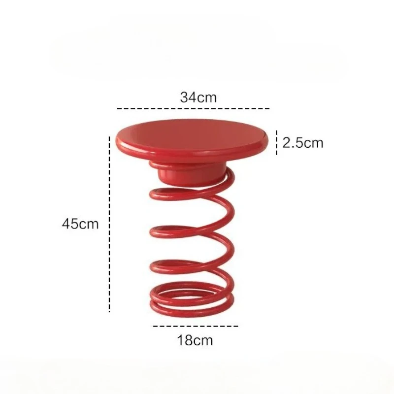 Living Room Household Side Table Small Creative Dopamine Style Art Small Coffee Table Wrought Iron Corner Table Small Tables view 6