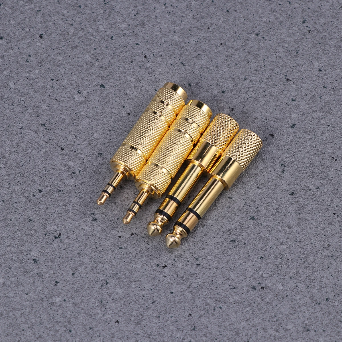 

6.35Mm To 3.5Mm Stereo Audio Adapter Gold Plated Brass Connector 360 Grip Treads For Microphone Headphone Jack Plug Converter