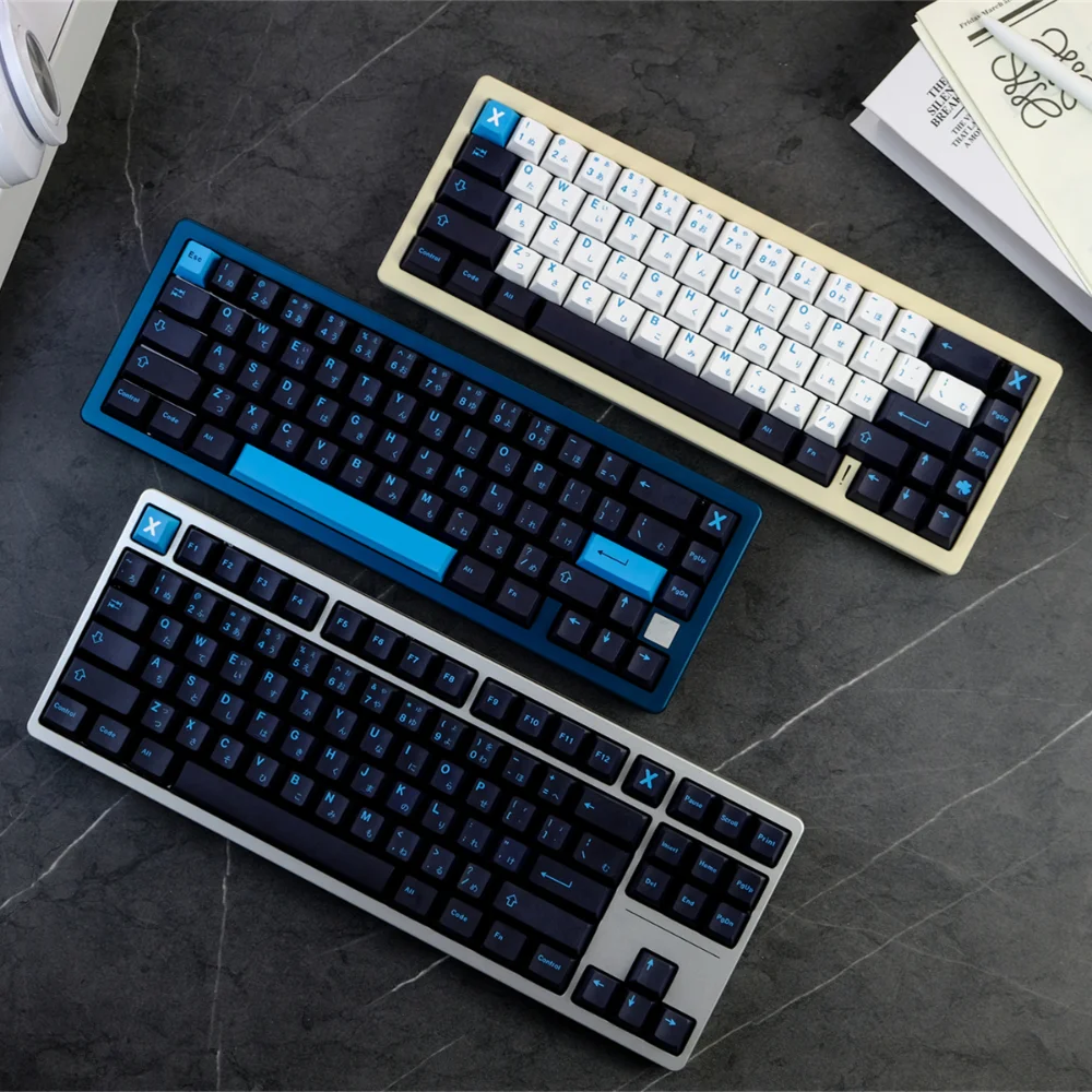 129 Keys GMK Abyssal Keycaps DYE-Subbed Cherry Profile PBT Keycap GMK Clone Key Cap For mx Mechanical Keyboard office gaming