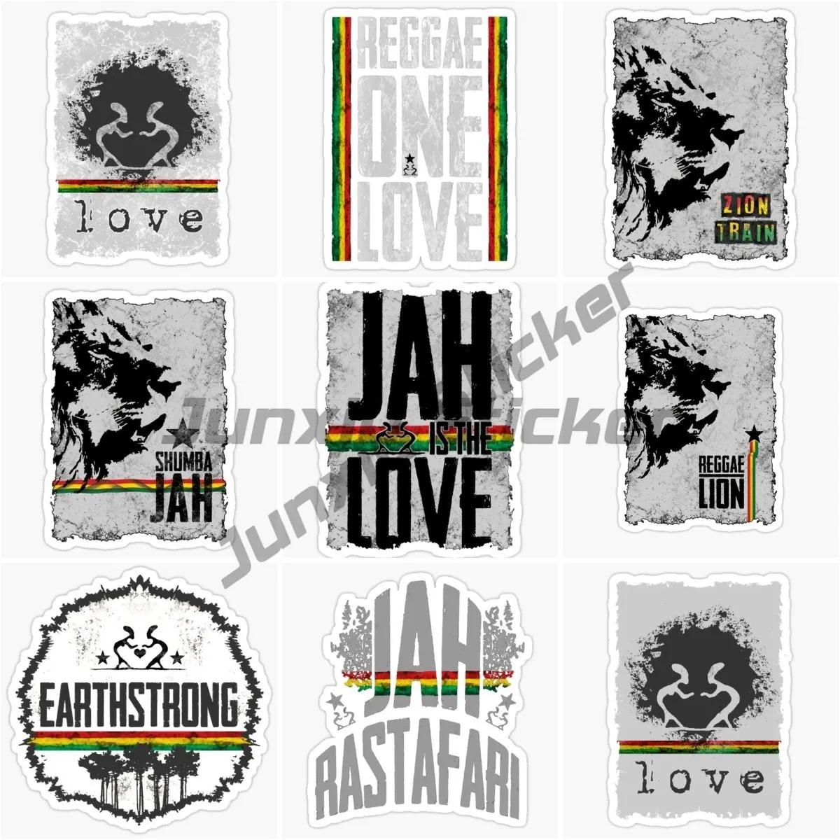 

One Love Reggae EARTHSTRONG Vintage Edition Car Sticker Vinyl Decal Is Suitable for Any Smooth Flat Surface